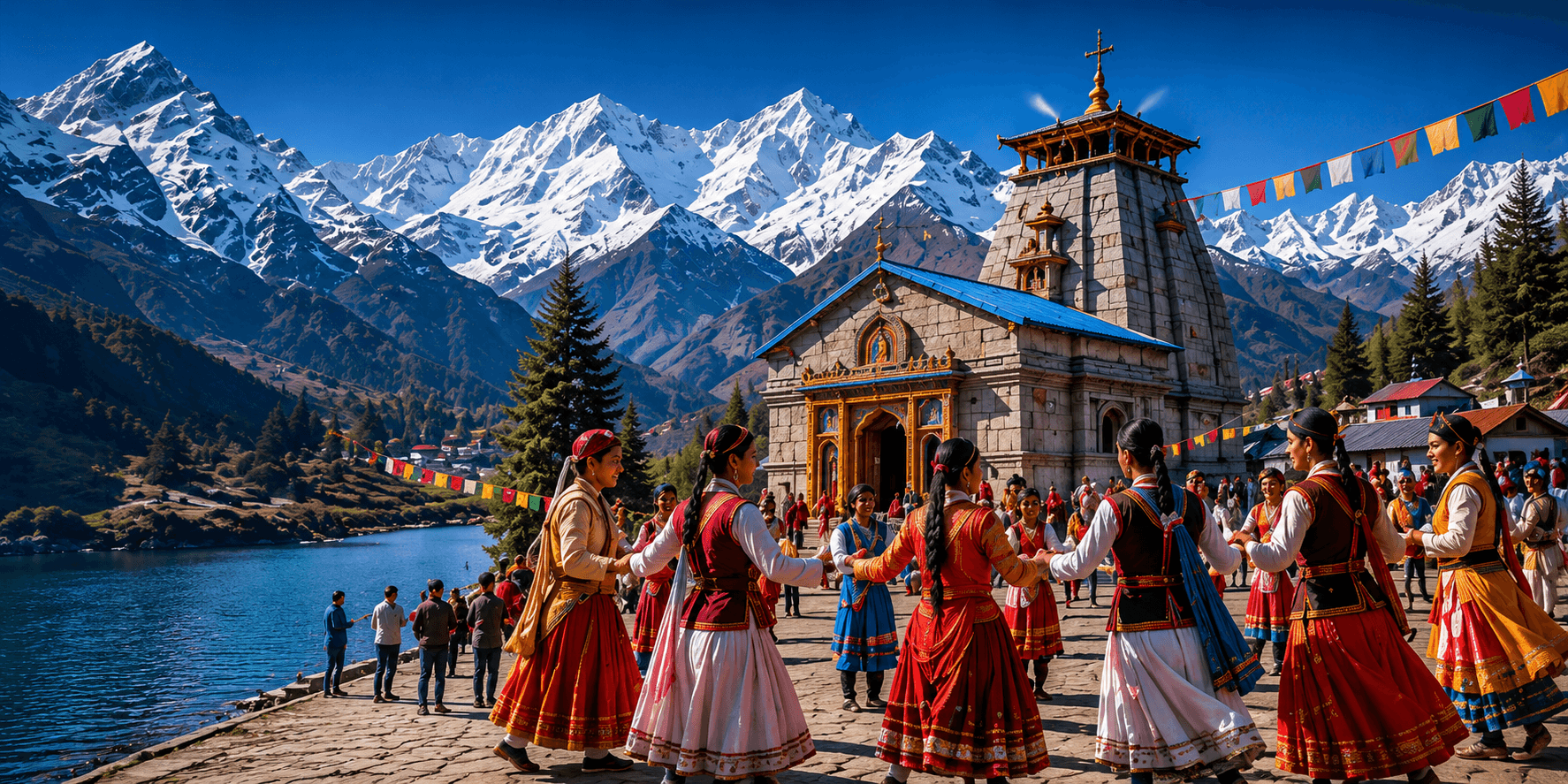 Kedarnath Temple in the Himalayas — Uttarakhand