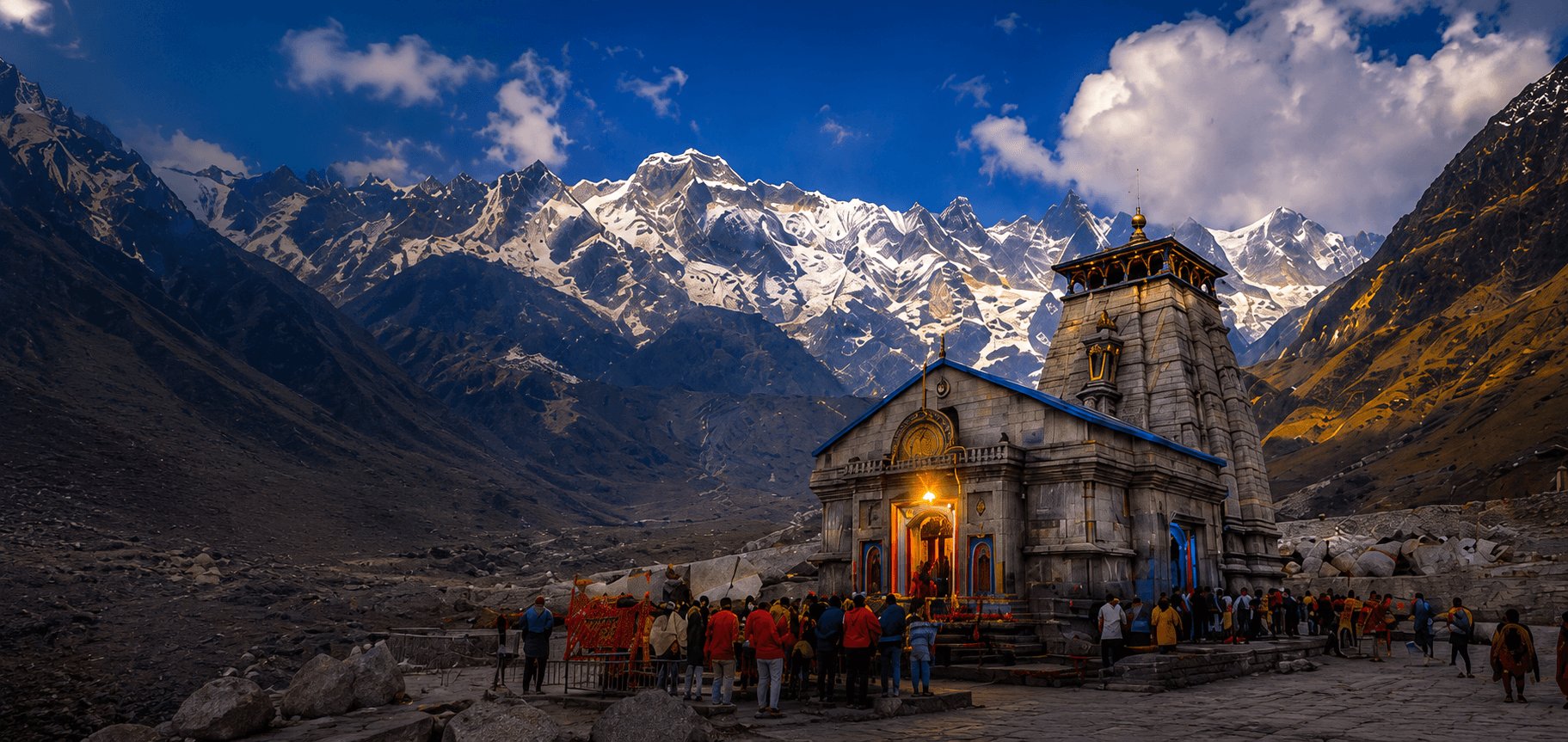Kedarnath Temple in the Himalayas — Uttarakhand